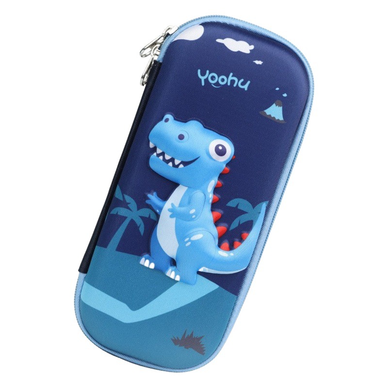 Escuela primaria de dibujos animados 3D lápiz caso EVA lápiz caso impermeable gota-resistente de los niños de gran capacidad papelería caja al por mayor