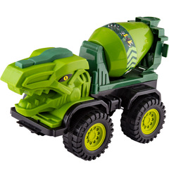 砂を掘る子供の男の子の慣性の趣味のおもちゃの車は恐竜の大きいサイズのミキサーを滑らせます。