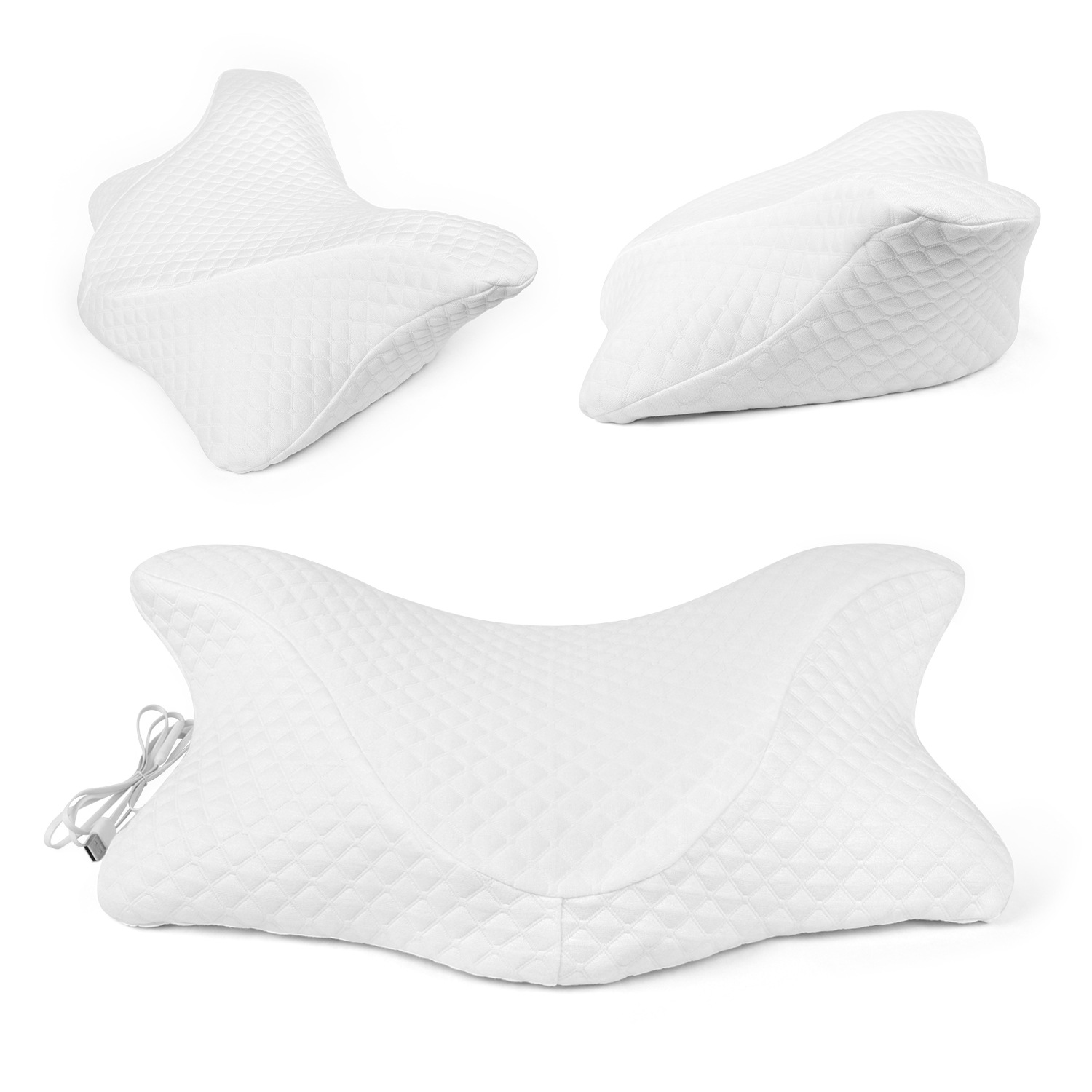 Ventas transfronterizas de almohada de memoria de fiebre almohada mariposa almohada de memoria de rebote lento almohada cervical almohada almohada de protección del cuello al por mayor
