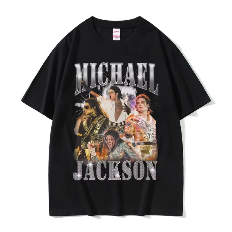 Classic Retro Michael Jackson Graphic T-Shirt, Men's and Women's Fashion Retro Gothic Style Classic Retro Michael Jackson Graphic T-Shirt, Men's and Women's Fashion Retro Gothic Style