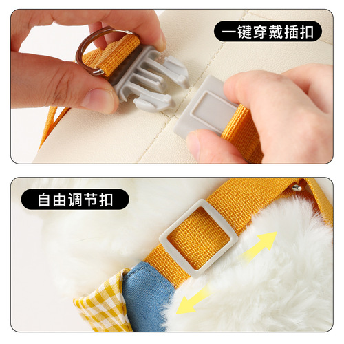 Dog leash vest style small dog Bichon Pomeranian pet harness dog leash dog walking rope pet supplies