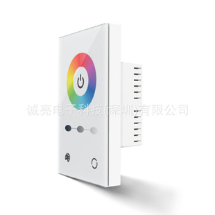 Rgb Glass Panel Dimmer Led Light Strip Controller Eu Wall Full Touch Panel Controller Low Voltage