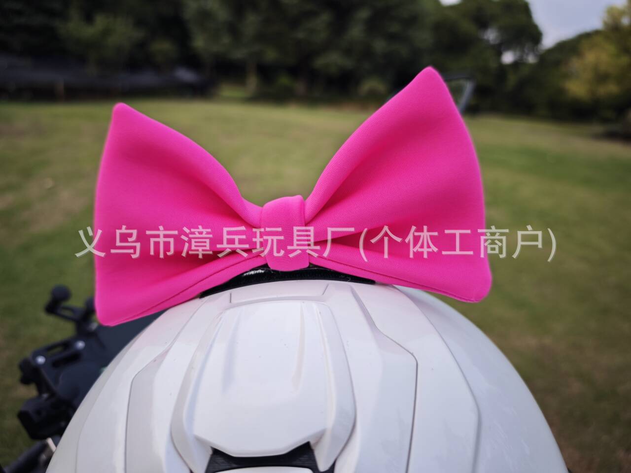 Motorcycle Helmet Bow Decoration Ornaments Modified Car Stickers Accessories Electric Vehicle Motorcycle Tail Three-Dimensional Doll