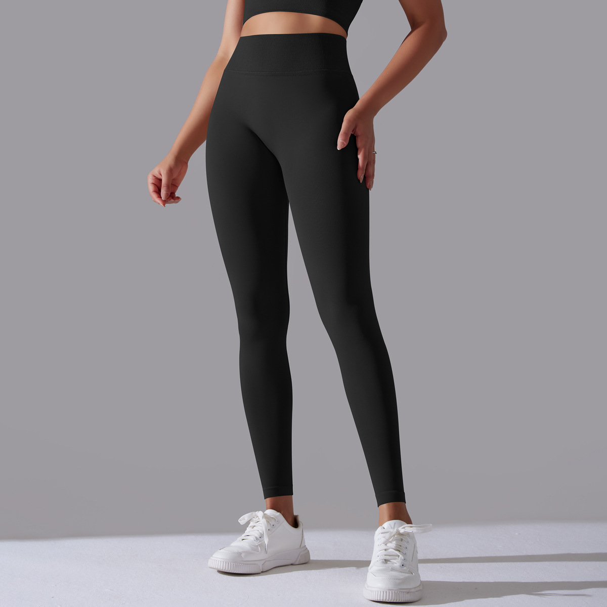 Simple Style Sports Solid Color Nylon Cotton Blend U Neck Tracksuit Vest Jogger Pants Leggings display picture 143