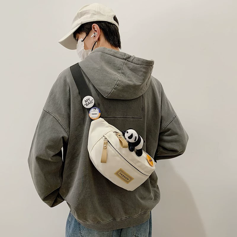 Модный приличный нагрудный мешок женский мобильный телефон простой повседневный дикий посыльный мешок мужской легкий спорт повседневный бег