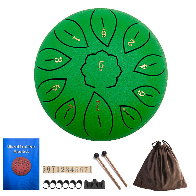 Instrumento musical tambor etéreo 6 pulgadas 8 tonos/11 tonos tambor etéreo C tambor de mano afinado tambor de lengua de acero instrumento musical para niños exclusivo transfronterizo