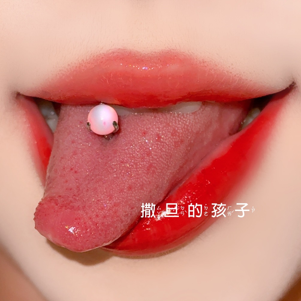F136 Titanium Alloy Tongue Nail Nebula Opal Tongue Barbell Tongue Ring Piercing Jewelry Wholesale detail image 12