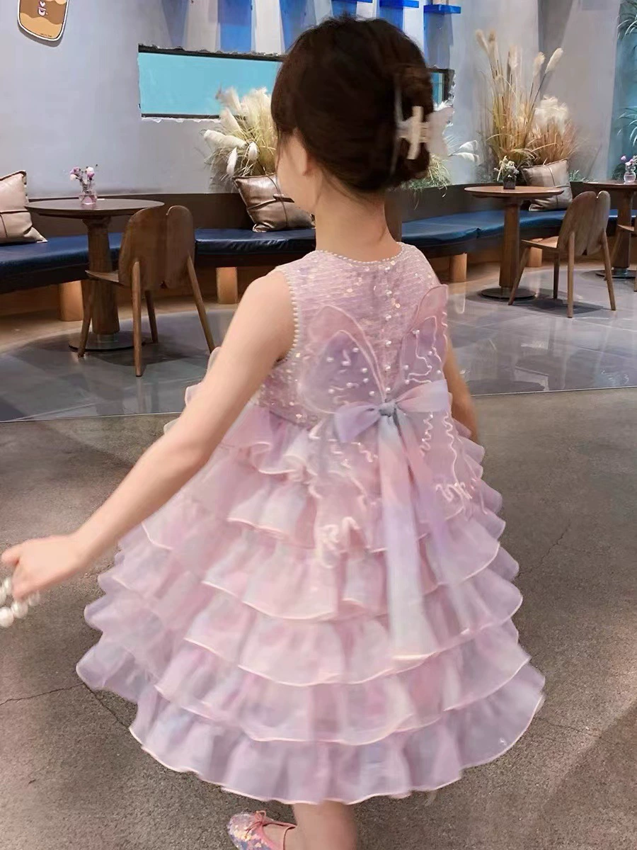 Summer skirt, summer clothing, children's small princess costume, evening dress, western style, Birthday gift