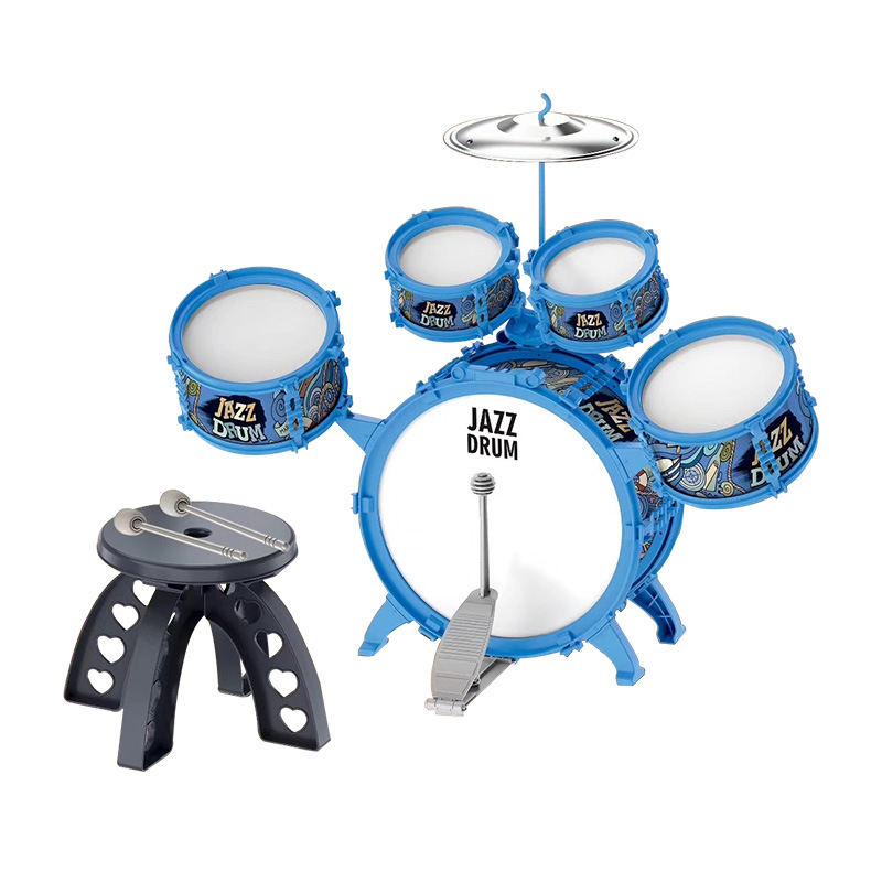 Conjunto de batería para niños instrumento de percusión juguete Jazz tambor golpear principiante 3-6 años niños y niñas regalo de jardín de infantes
