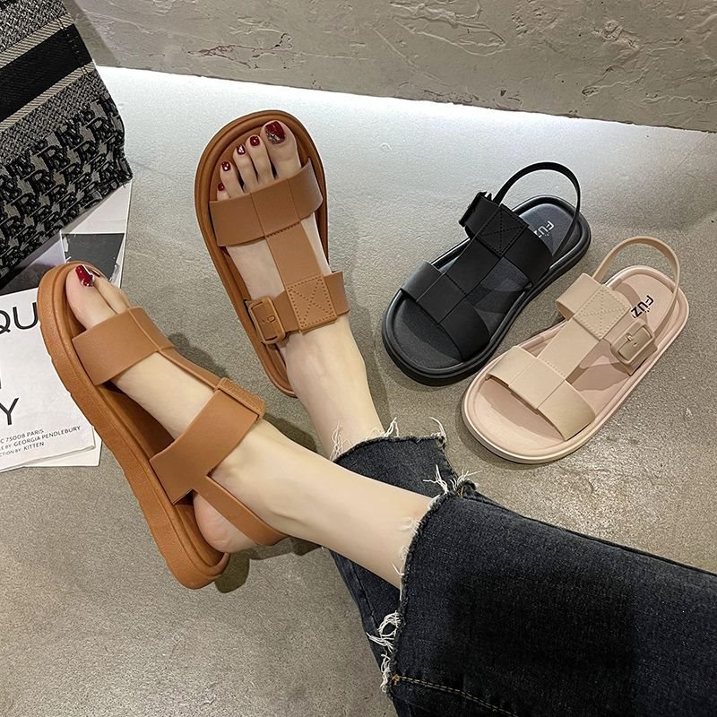 Roman Sandals for Female Students, Fairy Style, 2022 Summer New Korean Version, Internet Celebrity Super Popular Platform Thick-Soled Fashion Sandals Roman Sandals for Female Students, Fairy Style, 2022 Summer New Korean Version, Internet Celebrity Super Popular Platform Thick-Soled Fashion Sandals