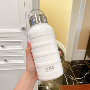 Vacuum cup large capacity 1000ML kettle water cup Sports men's portable student High-looking female 304 stainless steel