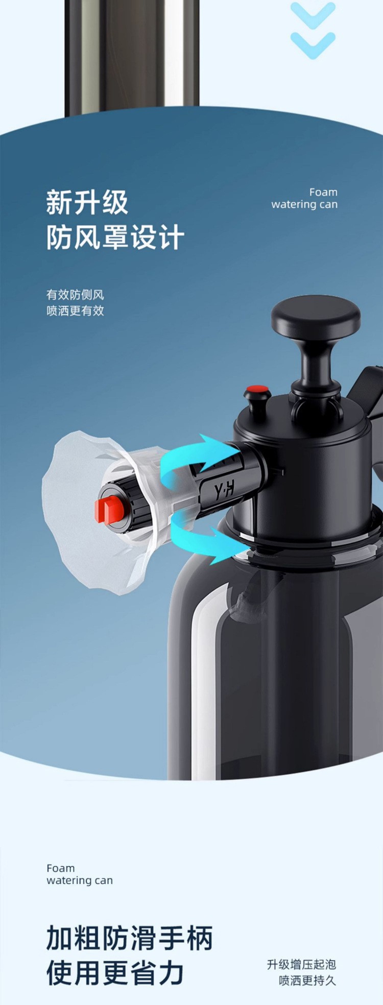 Car Wash Foam Sprayer, Multi-Purpose Foam Machine, Spray-Type Gardening Tool for Watering Flowers, Air Pressure Automotive Supplies, Cross-Border Export