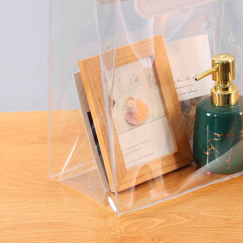 Handbag Pvc Plastic Gift Bag Can Be Printed with Logo, Cosmetics, Wedding Candy Packaging Bag, Custom Printed Hand-Held Bag