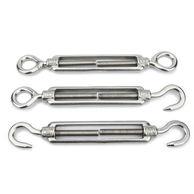 304不锈钢花篮螺栓DIN1480镀锌花篮螺丝紧线器开体花兰螺丝批发