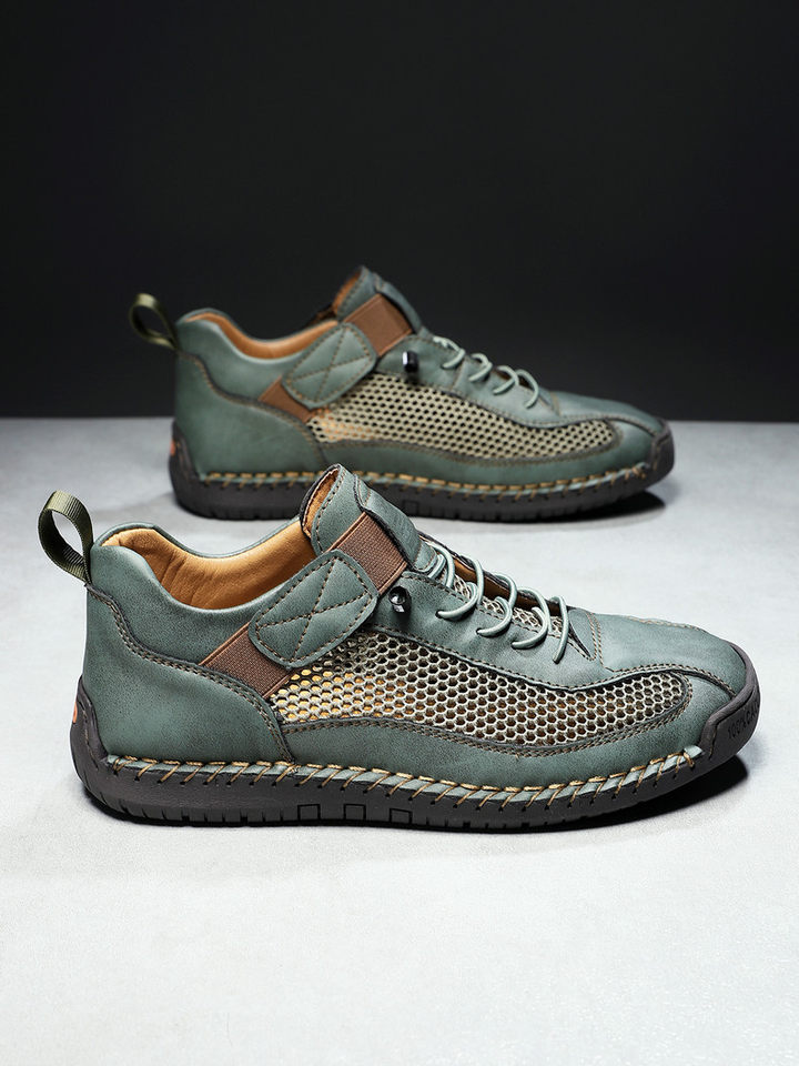 Giày thể thao lưới thoáng khí unisex form rộng phong cách năng động — 9889 màu kaki, 9889 màu trắng, 9889 màu xám, 9889 xanh da trời chi tiết 8