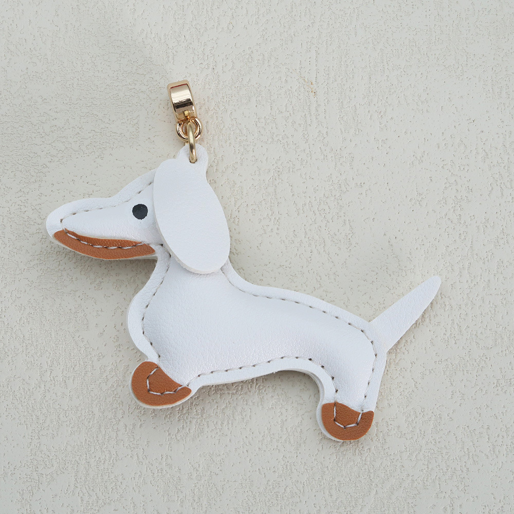 現物ソーセージ犬ストラップかわいいdiyストラップ皮質子犬バッグストラップ高級感カップル車ストラップ