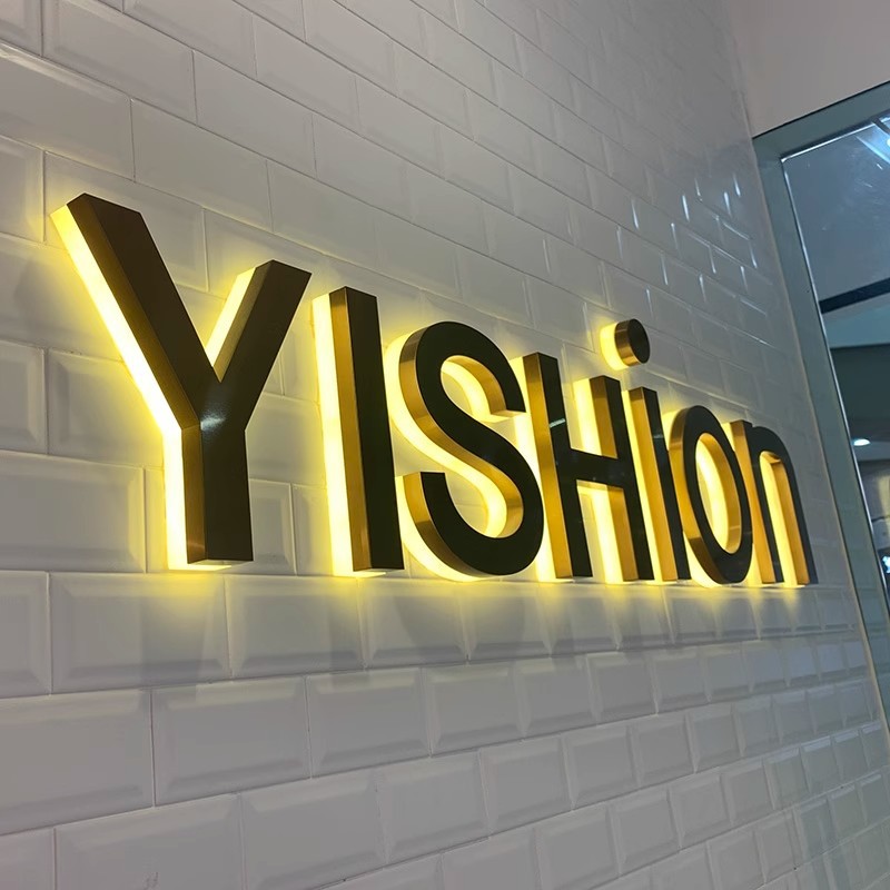 亚克力字门头招牌不锈钢广告牌led灯牌制作迷你广告字灯箱定制