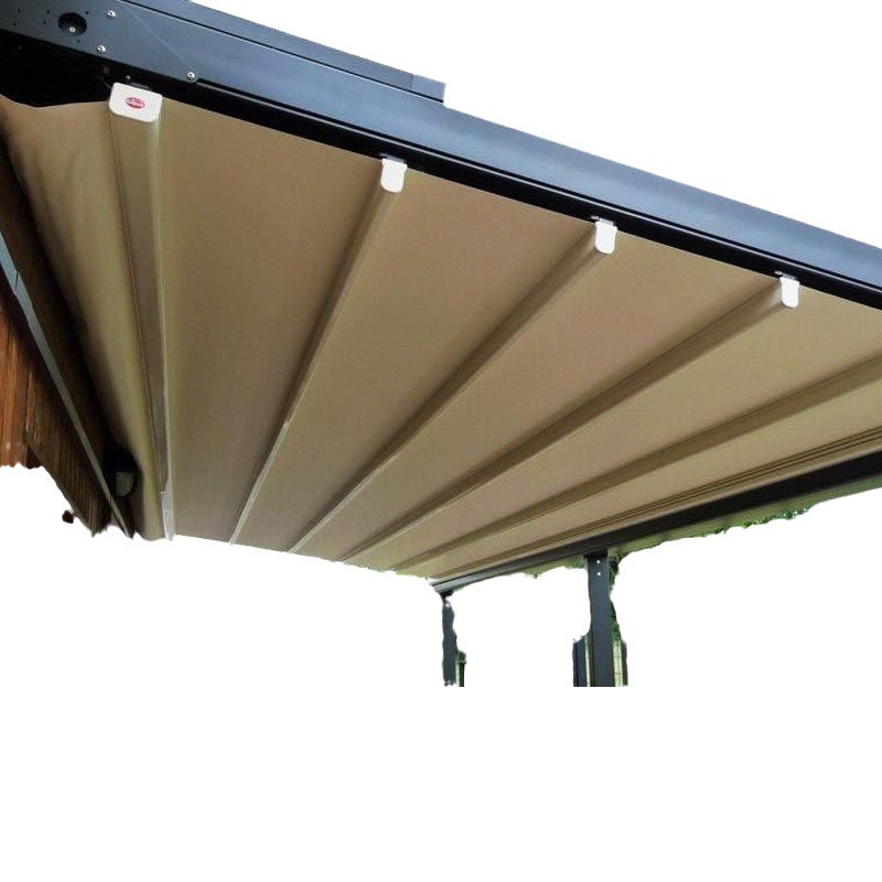 Aislamiento térmico inteligente sombrilla plegable al aire libre toldo lumbrera resistente a la corrosión patio Villa sombrilla retráctil fresco toldo