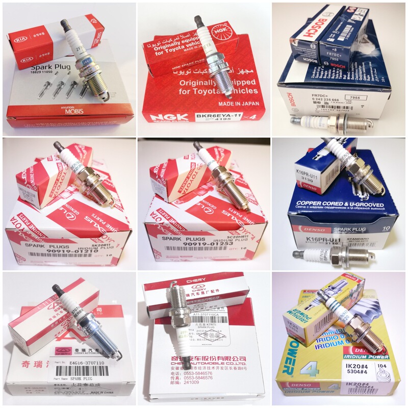 Auto Parts Spark Plug Iridium Platinum Double Iridium Manufacturer Spot Gasoline Engine Power Ignition Power Supply