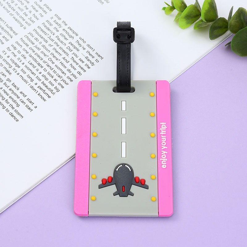PVC ソフトゴム製荷物タグ漫画かわいい荷物識別タグ紛失防止荷物ペンダントタグスーツケースタグ|undefined
