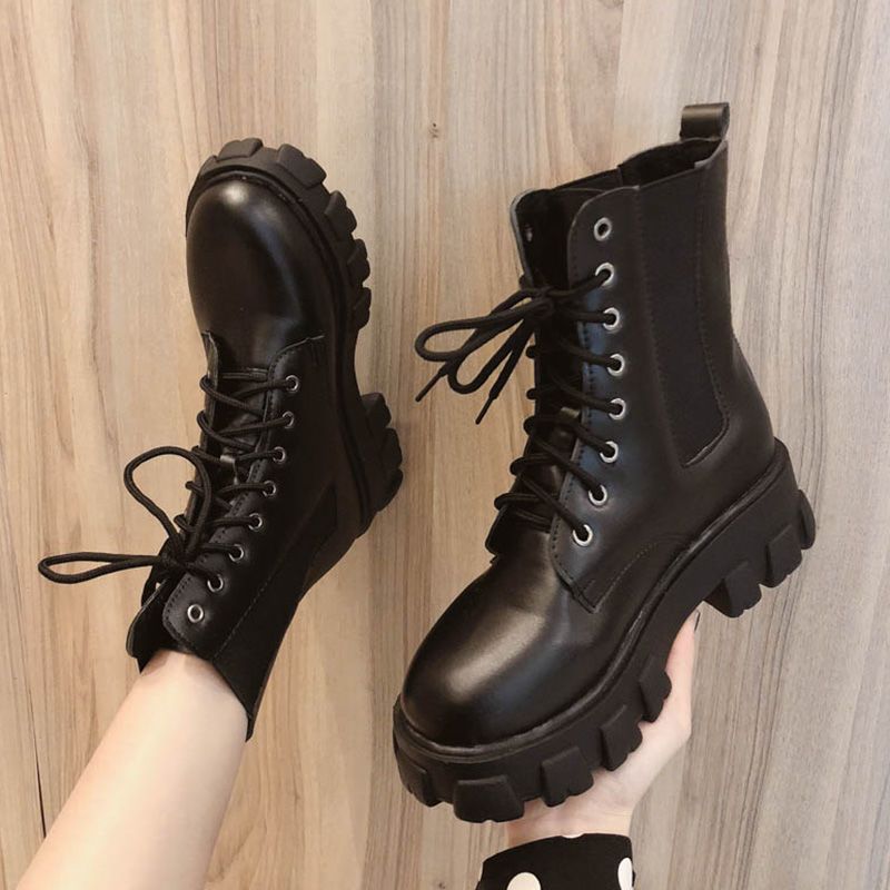 Real soft leather Martin boots for women