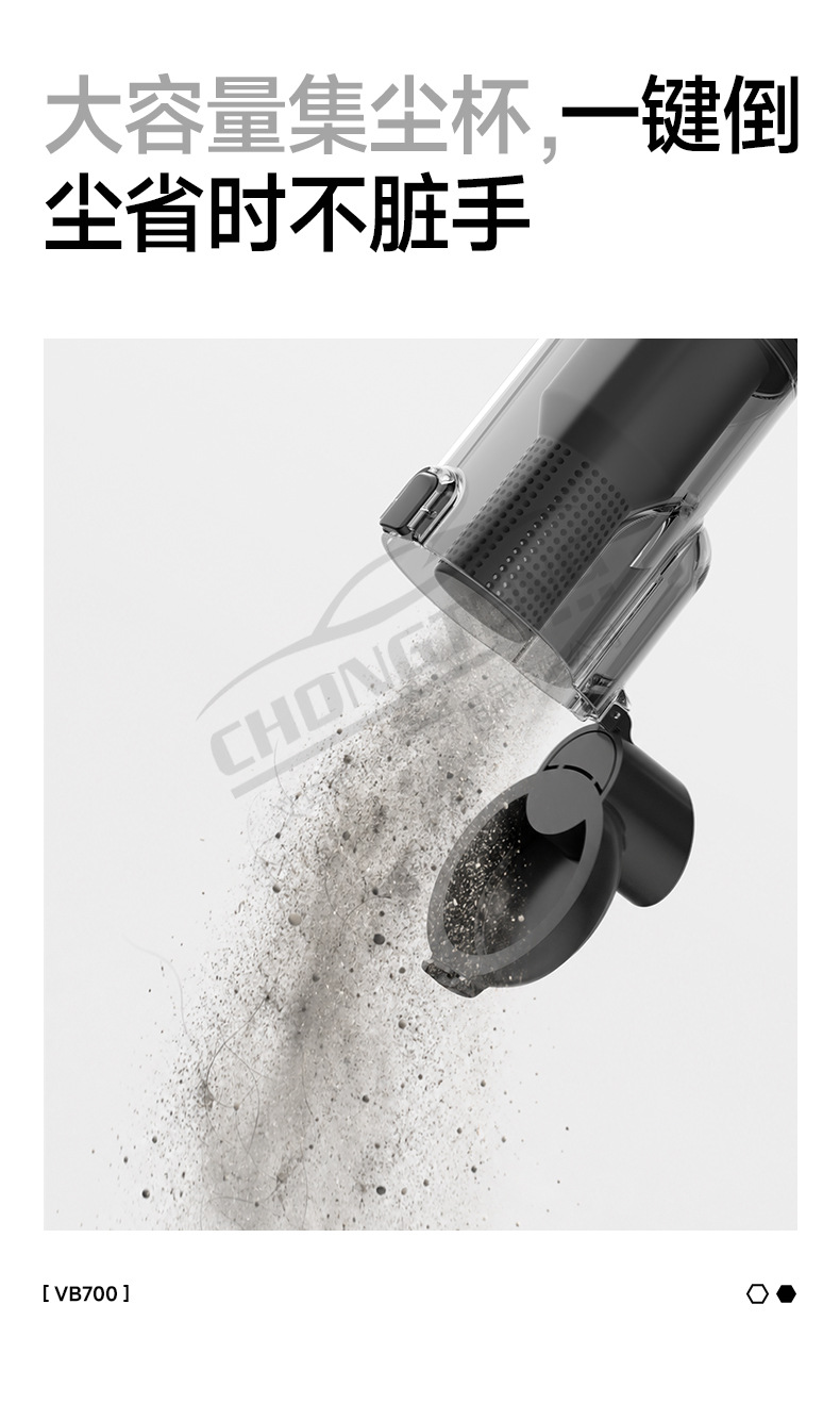 Cross-Border Brushless Car Vacuum Cleaner with Super Suction Power, Handheld, Small, Wireless, Car-Specific Vacuum Cleaner with Blowing and Suction Functions