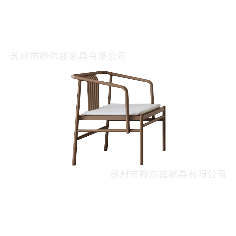 宋の美学の新しい中国風の無垢材ソファの組み合わせ禅クラブ B&B ヴィラライト高級モデルルームリビングルーム家具|undefined