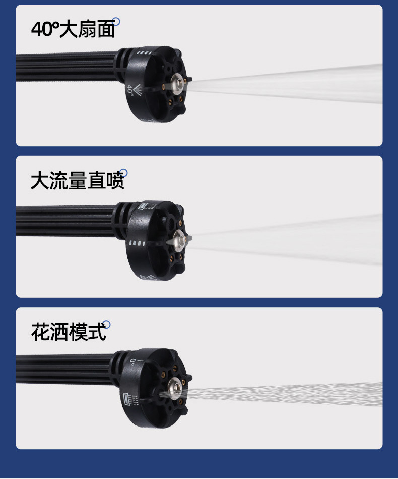 Wireless high-pressure car washing water gun household high-power car washing machine portable cleaning machine multifunctional lithium water spray gun