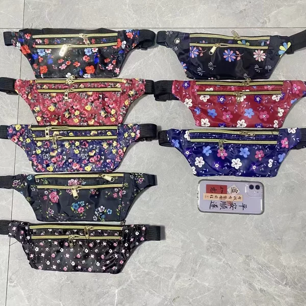 Factory wholesale men's and women's slung chest bag close-fitting waist bag coin purse mobile phone bag foreign trade supply thick composite cloth