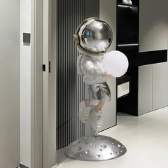 北欧の宇宙飛行士が大規模なリビングルームを飾っています。