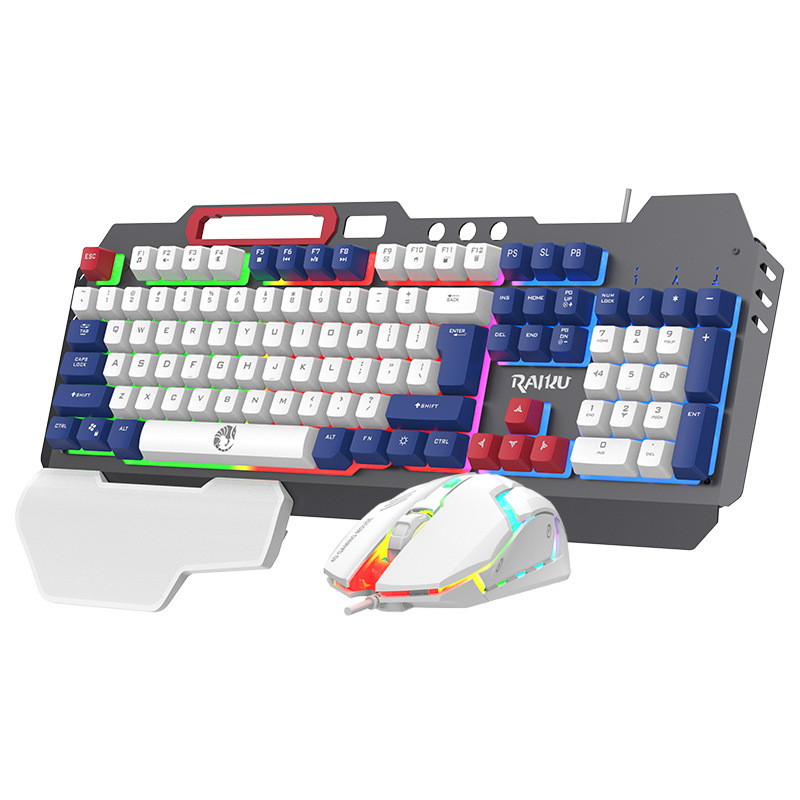 RAIKU Leikui T16 有線キーボードとマウスセットメタルゲーミングコンピュータユニバーサル有線キーボードクロスボーダー卸売|undefined
