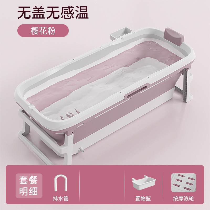 Cubo de baño plegable adulto baño cubo hogar cubo baño espesado cuerpo completo de plástico adulto bañera grande bañera