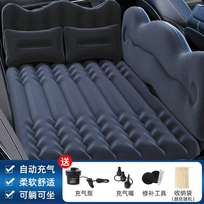 Vehicle-mounted inflatable bed – Car Travel Inflatable Bed - black-side-end-inflatable-mattress