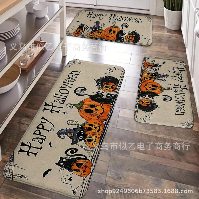 新しいクロスボーダー直接供給ハロウィン厚みのある1cmフランネルフロアマット卸売ホーム雰囲気アレンジメントはJITで発送できます|undefined