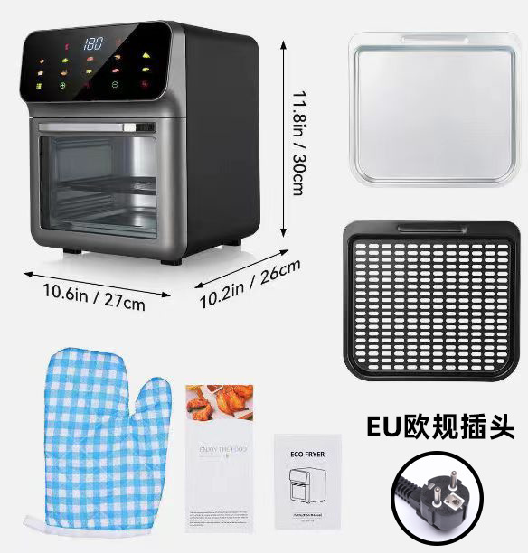 ドイツ精選可視空気フライヤー2025新型家庭用大容量多機能スマート電子レンジ電気オーブン|undefined
