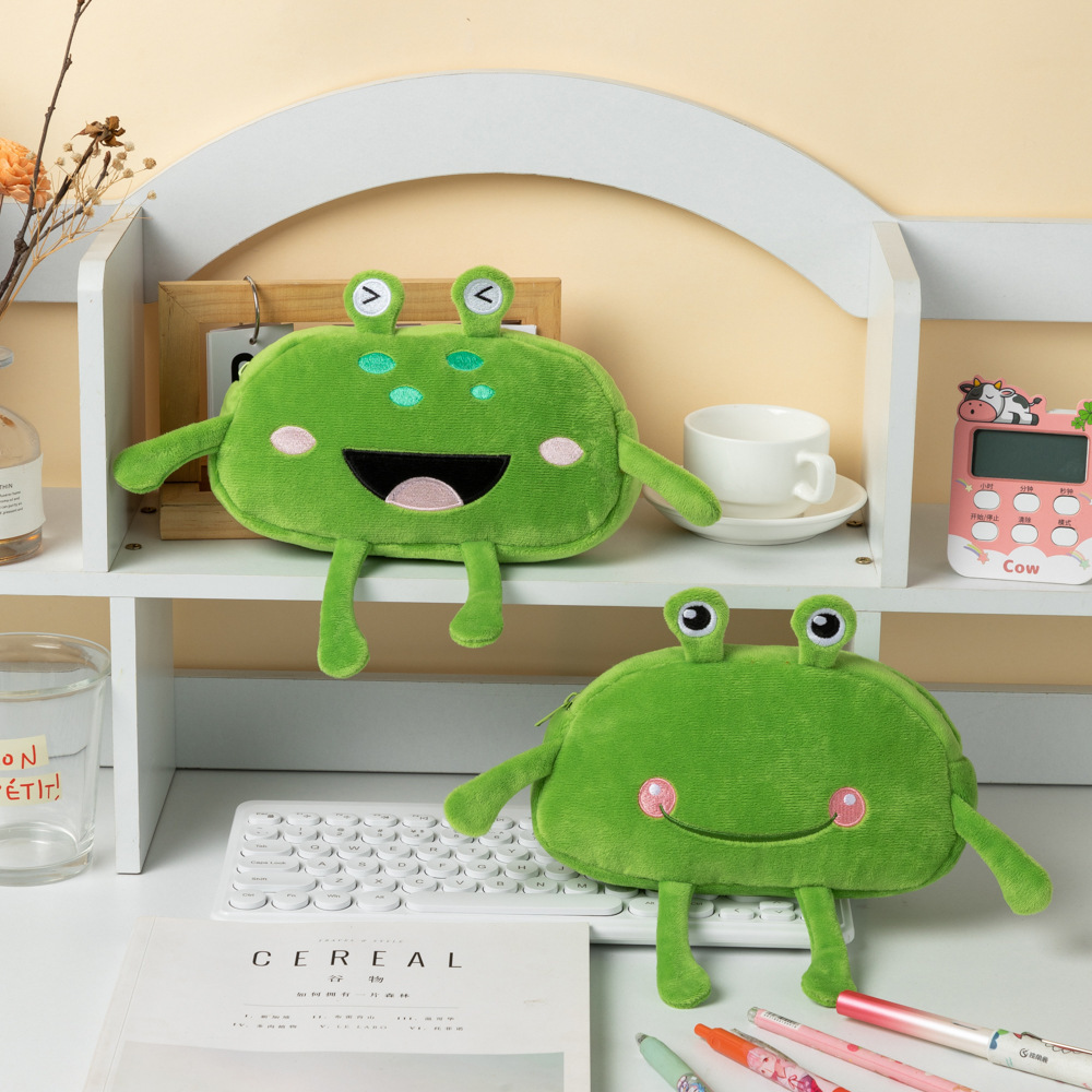 Funny plush pencil case