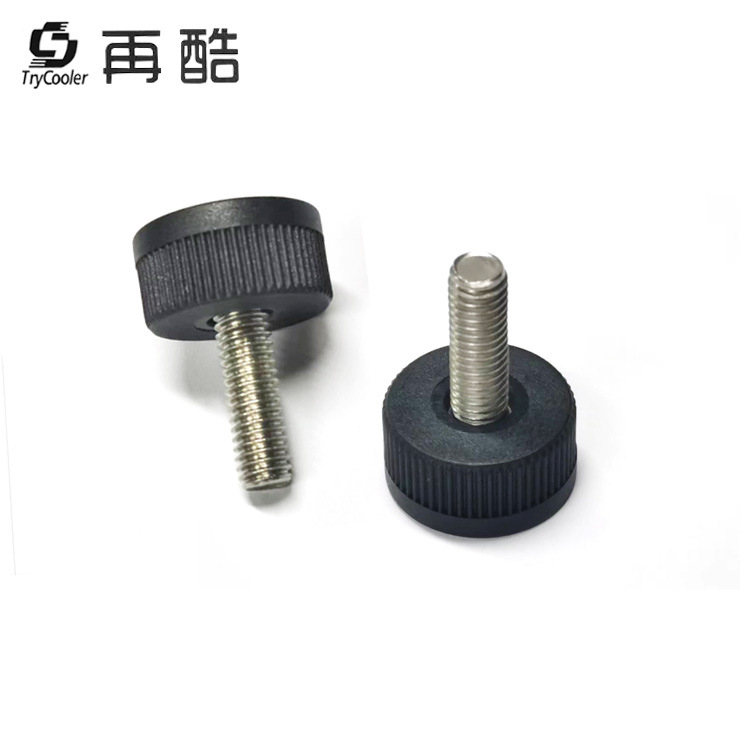 20MM 둥근 머리 직선 손잡이 손 나사 M6 나일론 플라스틱 고무 헤드 랩 나사 무료 샘플