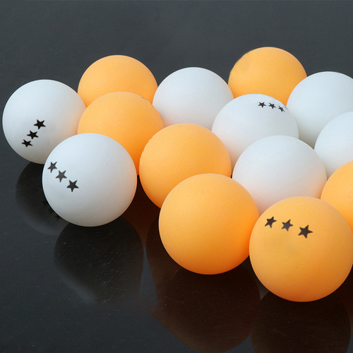 Ping Pong Balls without Label, High-Quality 3-Star Ping Pong Balls, High-Elasticity, Yellow and White, Drop Ship One Piece