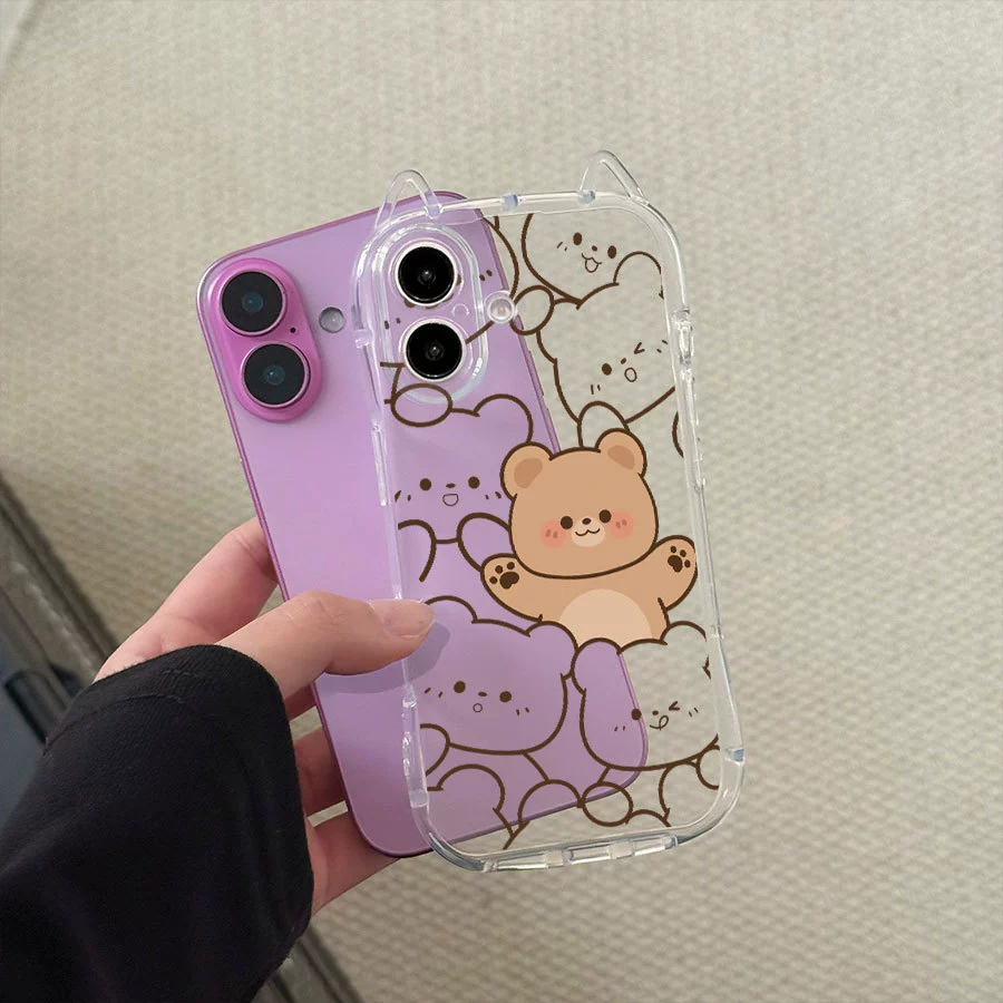Apple, iPhone15, совместимый чехол, с маленькими медведями, 15promax