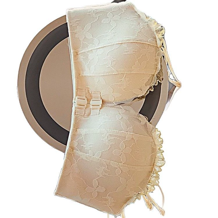Push up bra, underwear, supporting latex lace set
