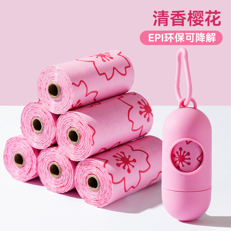 Bolsa de basura de salida de todo fósforo de moda para perros, suministros especiales para bolsas de arena para gatos, bolsas de peluche para mascotas al por mayor