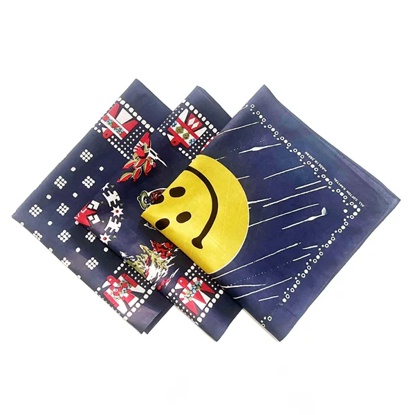 Spot cotton square 55*55cm small silk scarf outdoor riding hip-hop street dance scarf factory outlet