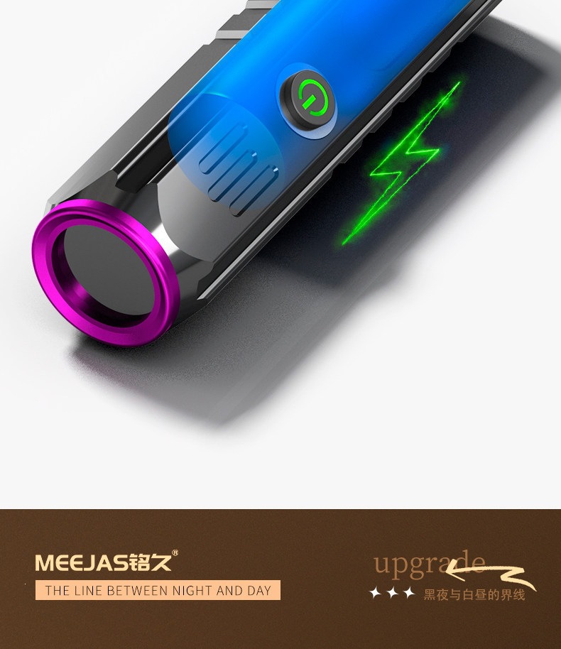 Mingjiu Wood's Lamp Cat Urine Purple Light Flashlight Fluorescent Agent Detection Pen Ultraviolet Fluorescent Lamp