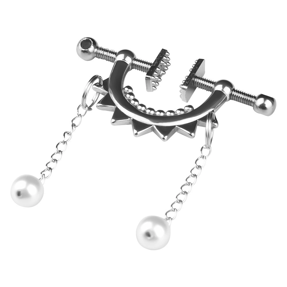 QKKQ-8026 Gear Black Covery пирсинг молочная цепь массаж груди отсутствуют игрушки груди SM наказание оборудование