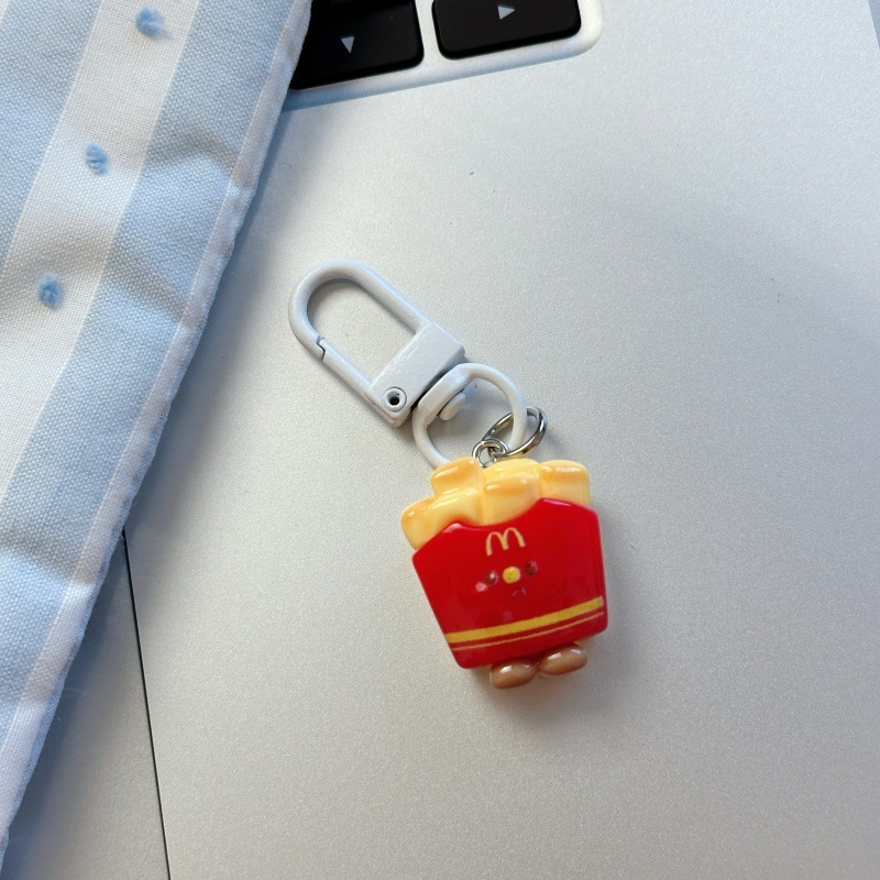 可爱厨师帽食玩钥匙扣牛角包挂件面包吐司包包挂件闺蜜礼物配饰品|undefined