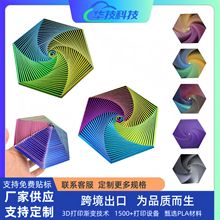 3D��ӡ���Ο�����߅�ν≺�����}����Fractal Fidget Hexagon���