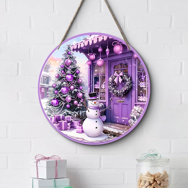 クロスボーダークリスマスクリエイティブ吊り下げ装飾木製工芸品ラウンドドアサイン木製吊り下げタグシリーズ 20Cmos 吊り下げ|undefined