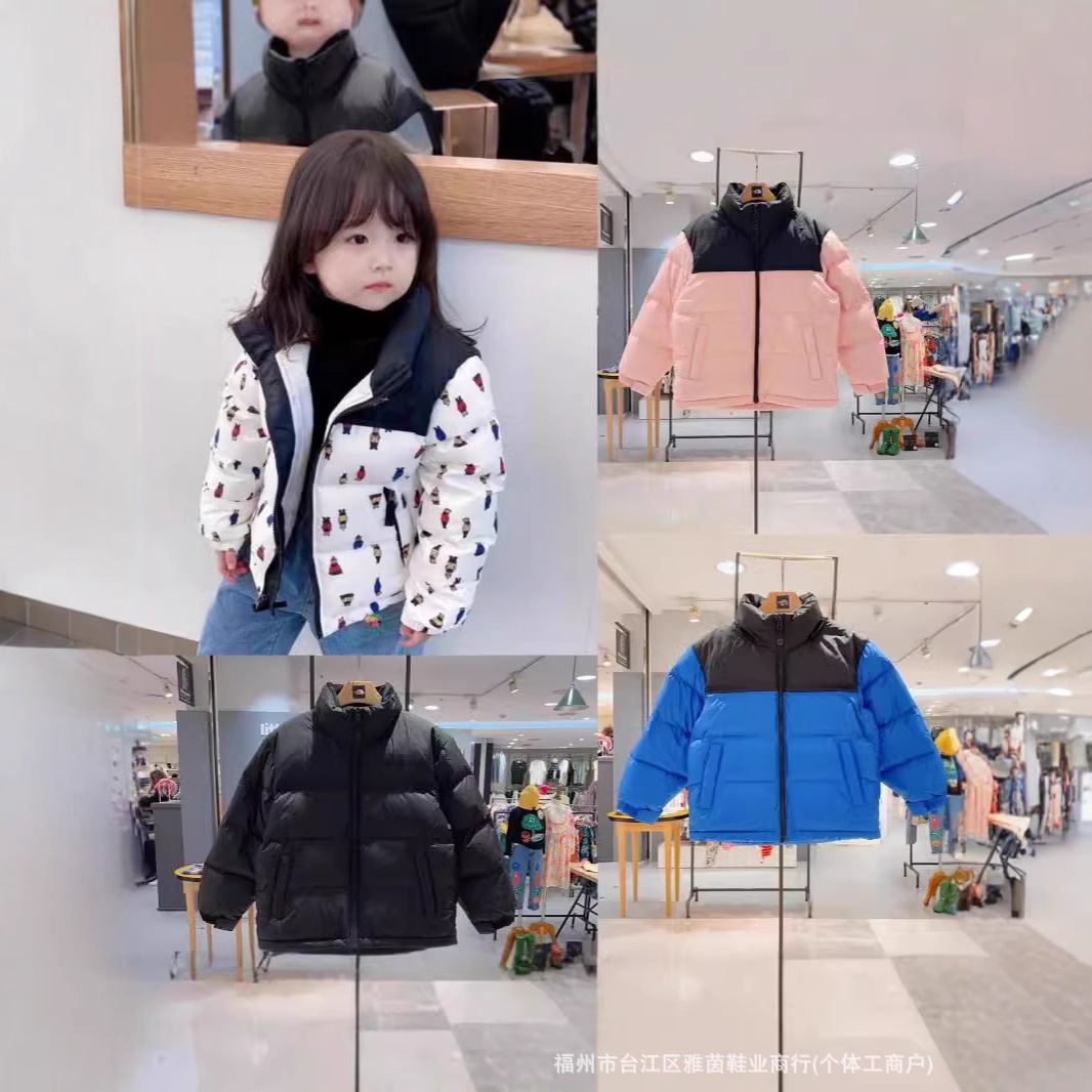 Putian TNF1996 North Face children's down jacket, 700 fill power, embroidered puffer jacket, warm and cold-proof.