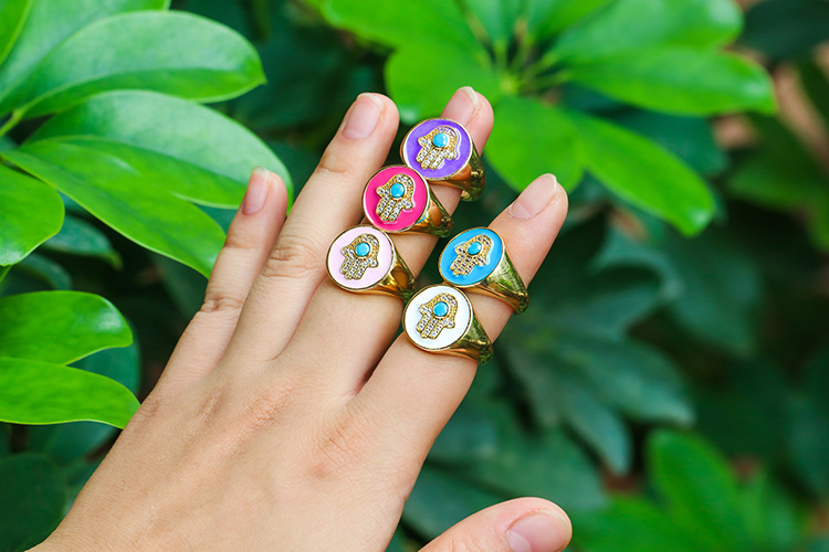 Zircon Inlay Material Copper Plating Geometric Zircon