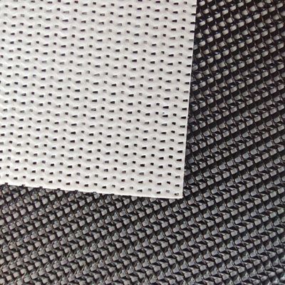 供应涤纶粗纱线密目细孔18针PVC网格布 用于户外围栏网遮阳网
